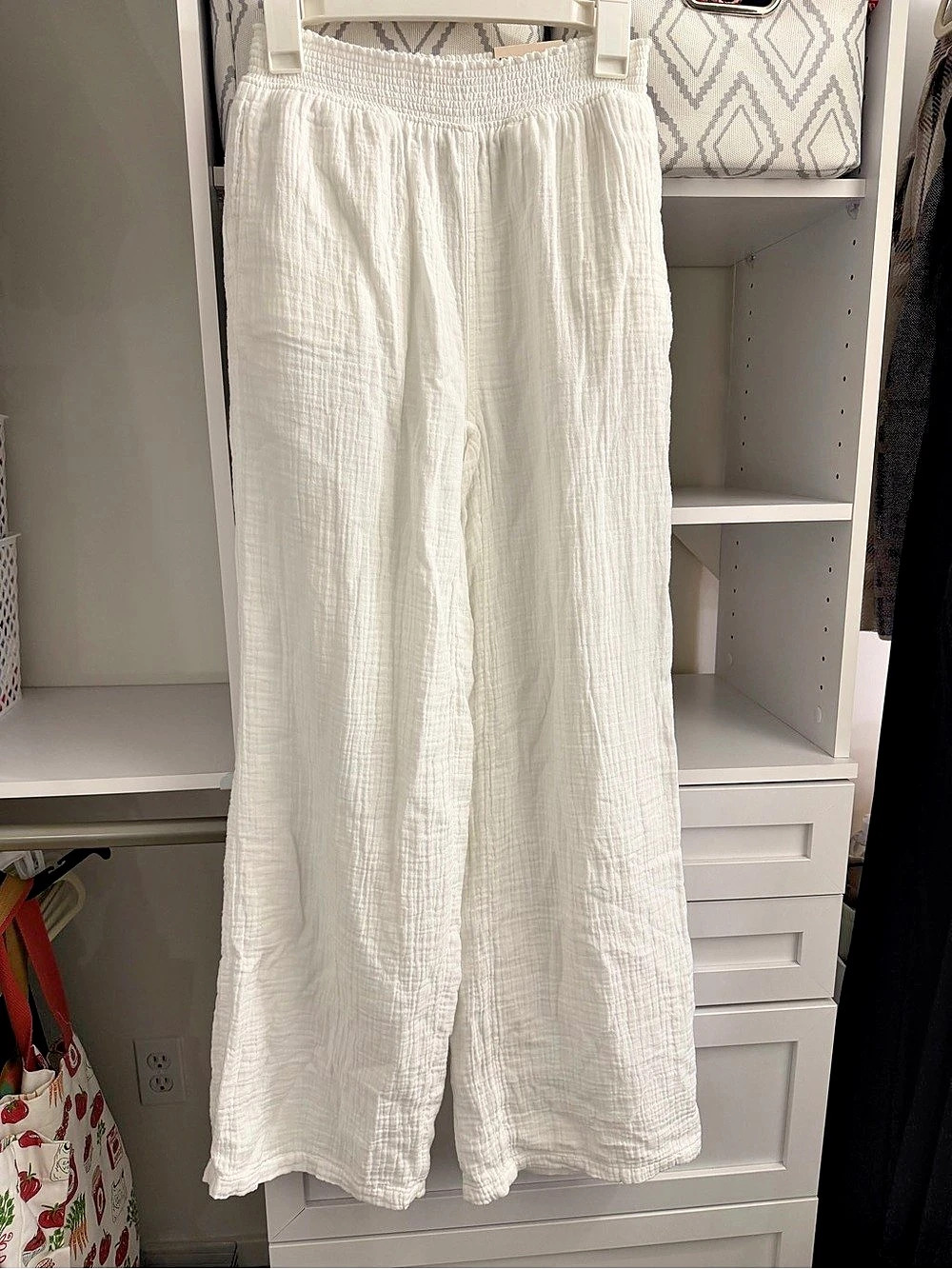 SO High-Rise Wide Leg Wide Leg Pants in White Size XS